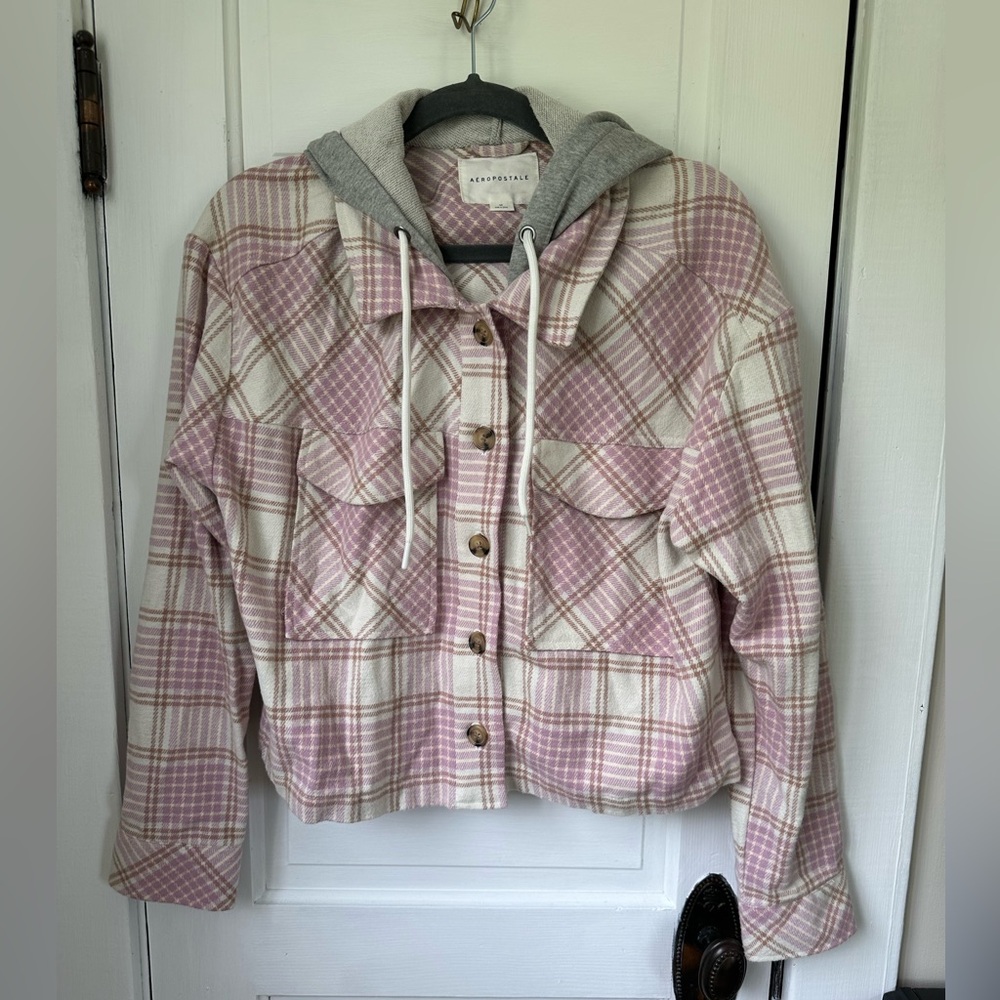 Aeropostale hooded flannel